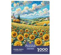 Tournesol 1000 Pieces Paysage Puzzle en Papier Matériaux Recyclés Jeu Cadeau Unique Adultes Et Enfants Dès 14 Ans 70x50cm/1000pcs