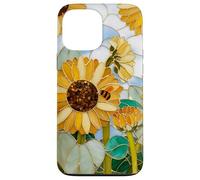 Tournesol Abeille Art Nouveau Floral Botanique Jardin Chic Coque pour iPhone 13 Pro Max