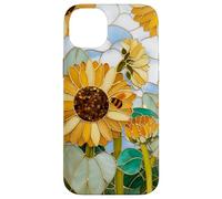 Tournesol Abeille Art Nouveau Floral Botanique Jardin Chic Coque pour iPhone 14 Plus