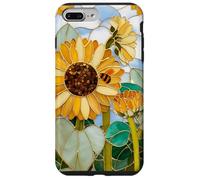 Tournesol Abeille Art Nouveau Floral Botanique Jardin Chic Coque pour iPhone 7 Plus/8 Plus