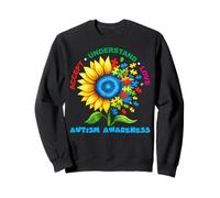 Tournesol accepte Comprendre l'amour Sensibilisation à l'Autisme autiste Sweatshirt