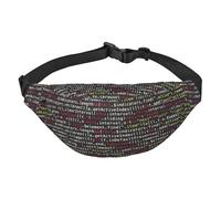 Tournesol adapté pour le sport, la course, les voyages, les sacs de plein air, sac banane unisexe pour homme et femme, Code de programmation du programmateur, Taille unique, Sac à dos de