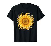 Tournesol Brûlant Été Boho Floral Nature T-Shirt