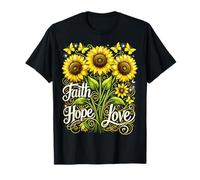 Tournesol chrétien Foi Espoir Amour T-Shirt