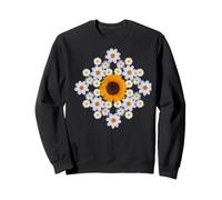 Tournesol Daisy Rombus Géométrie Floral Mandala Formes Mania Sweatshirt