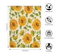 Tournesol dessiné,Housse en Cuir synthétique pour Ordinateur Portable, Sacoche pour Ordinateur Portable, Sacoche pour Tablette