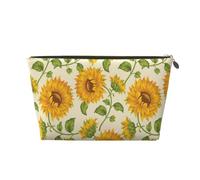 Tournesol dessiné, Trousse de Maquillage Trousse à cosmétiques Trousse de Toilette de Voyage Portable Pochette de Toilette