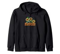 Tournesol État d'esprit Illustration Tournesols Sweat à Capuche