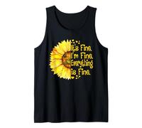 Tournesol It's Fine I'm Fine Everything is Fine Motivation Débardeur