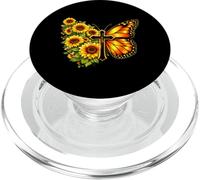 Tournesol Papillon Foi Chrétienne Floral Nature Chrétienne PopSockets PopGrip pour MagSafe