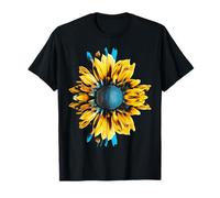 Tournesol Portrait Oeuvre d'art Graphique Fleur Art Tournesol T-Shirt