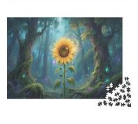 Tournesol Puzzle 1000 Pièces Adulte Qualité Supérieure Défi Jouets Magical forêt Jeu Éducatif Cadeau Unique 1000pcs (75x50cm)