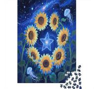 Tournesol Puzzle 1000 Pièces Educa Jouet en Bois Divertissement Créatif Décoration Intérieure Fleur Multicolore Fleur colorée Jeu Éducatif Challenge Toy Adultes & Enfants des 14 Ans 70x50cm/1000p