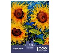 Tournesol Puzzle De 1000 Pièces Jeu Cadeau Unique Beautiful Flower Puzzles pour Adultes Jeu Éducatif Jouets Défi pour Adultes Et Enfants 38x26cm/1000pcs