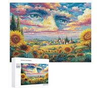 Tournesol Puzzles 1000 Pièces Educa Qualité Supérieure Fleurs Plantes Arbres Jeu D'Intelligence Éducatif pour Famille Vision 3D Relaxation Artistique 500 PCS