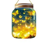 Tournesol Solaire, Anniversaire pour Femme, Lumières de Jardin Décoratives Extérieures pour Patio, Porche Lampes Solaires Suspendues pour Femmes, Maman, Grand-Mère VGy843 (Jaune, 13 x 18 cm)