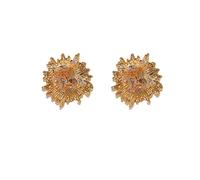 Tournesol Vintage couleur diamant Stud boucles d'oreilles luxueux mousseux mariage anniversaire rassemblement des femmes