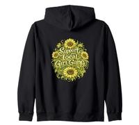 Tournesol Vintage pour Soutenir Votre Gang de Fille Locale Sweat à Capuche
