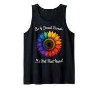 Tournesol vintage rétro Be A Decent Human It's Not That Hard Débardeur