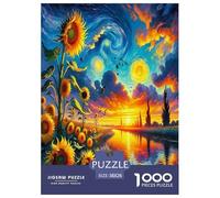 tournesol1000 Pièces Puzzles pour Adultes Et Enfants Jeux Éducatifs paysageAmusant Et Difficile pour La Décoration Intérieure Idée De Cadeau Géniale38x26cm/1000pcs
