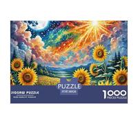 tournesolPuzzle 1000 Pieces for Adults and Children Peinture de Paysage- Educational Game and Challenge 38x26cm/1000pcs