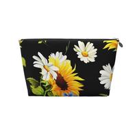Tournesols Camomille Imprimé, Trousse de Toilette Trousse de Maquillage Sac à cosmétiques Trousse de Toilette de Voyage Portable