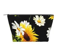 Tournesols Camomille Imprimé, Trousse de Toilette Trousse de Maquillage Sac à cosmétiques Trousse de Toilette de Voyage Portable