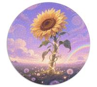 Tournesols et tournesols Puzzle Rond De 1000 Pièces pour Blumen Bricolage Ludique Activité Différente 1000pcs (67.5x67.5cm)