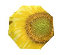 Tournesols Fleurissent Art D’Automne Parapluie Pliable Pliant à Ouverture Automatique Parapluies Pliant Coupe-Vent pour Voyager Plage Femmes Enfants Homme Fille