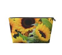 Tournesols Floral, Trousse de Toilette Trousse de Maquillage Sac à cosmétiques Trousse de Toilette de Voyage Portable