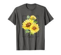 Tournesols jaunes Fleurs d'été mignonnes Fleurs florales Positivité T-Shirt