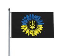 Tournesols Je Soutiens L'Ukraine Drapeau Maison Décoratif Drapeau De Cour Imprimé Bannière Cour 90X150Cm Pour Ferme Intérieure Vacances