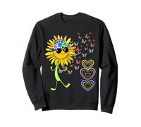 Tournesols rétro enfants enfants filles garçons Sweatshirt