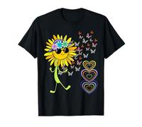 Tournesols rétro enfants enfants filles garçons T-Shirt