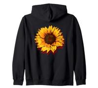Tournesols Romantique Rouge Floral Summer Art Soleil Fleur Sweat à Capuche
