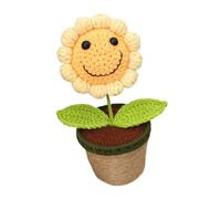 Tournesols souriants au crochet - Décoration d'intérieur avec lumière LED pour la fête des mères - Cadeau d'appréciation pour maman