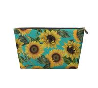 Tournesols Vintage sur Sarcelle, Trousse de Toilette Trousse de Maquillage Sac à cosmétiques Trousse de Toilette de Voyage Portable