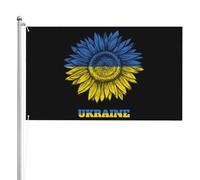 Tournesols Vintage Ukraine Ukrainienne Drapeau Maison Avec Œillets Drapeaux Résistant Aux Intempéries Bannière Cour 90X150Cm Pour Intérieure Dortoirs Ferme
