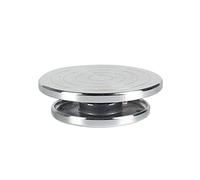 Tournette de Potier,Tour de Poterie Roue de poterie en alliage, plateau tournant, roues de cerclage en céramique, plate-forme de Sculpture en argile, Double face, outils de loisirs(30cm alloy)