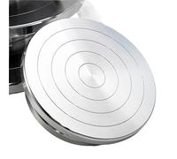 Tournette de Potier,Tour de Poterie Roue de poterie en aluminium 15/20/25/30CM, plateau tournant en argile for travaux pratiques, outils Double face for gâteau, poterie, Sculpture, support à gâteau en