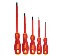 Tournevis 1000 V, S2, lot de 5, acier