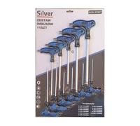 TOURNEVIS 11 pièces TYPE T HEXAGONAL 2-10 mm ARGENT