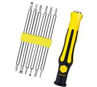 Tournevis 12 en 1 - Outil à main isolé - Embout électrique domestique - Pour réparation d'électricien - Poignée ergonomique