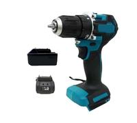 Tournevis 18V, Perceuse Électrique Sans Balais, À Percussion De L'équipe Décoration, Outils Électriques For Batterie Travailler Efficacement(1 battery 1 charger)