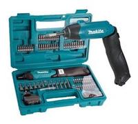 Makita Clé à chocs sur batterie Makita DF001DW 3,6V avec mallette de transport de 81 pièces Quantité:1