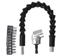 Tournevis à 105 degrés S 10 pièces embouts de tournevis en alliage adaptateur de perceuse électrique meuleuse électrique accessoire matériel outil pour les espaces étroits projets