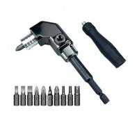 Tournevis à angle droit à dégagement rapide de 35,6 cm en métal à angle droit facile à démonter à assembler qui peut faire des efforts de temps 6,35 mm Douille hexagonale standard (b)