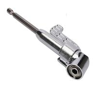 Tournevis À Angle Droit Avec Porte-embout Magnétique For Perceuse Électrique, Mandrin, Tournevis À Percussion 1/4" À 105 Degrés(White)