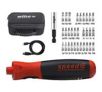 Wiha Kit visseuse sans fil speedE PocketDrive 45791 – 3,7 V Li‑Ion, 31 pcs (embouts, câble, boîte)