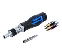 TOURNEVIS A CLIQUET ARTICULE 1 PORTE EMBOUT ET JEU DE 12 EMBOUTS